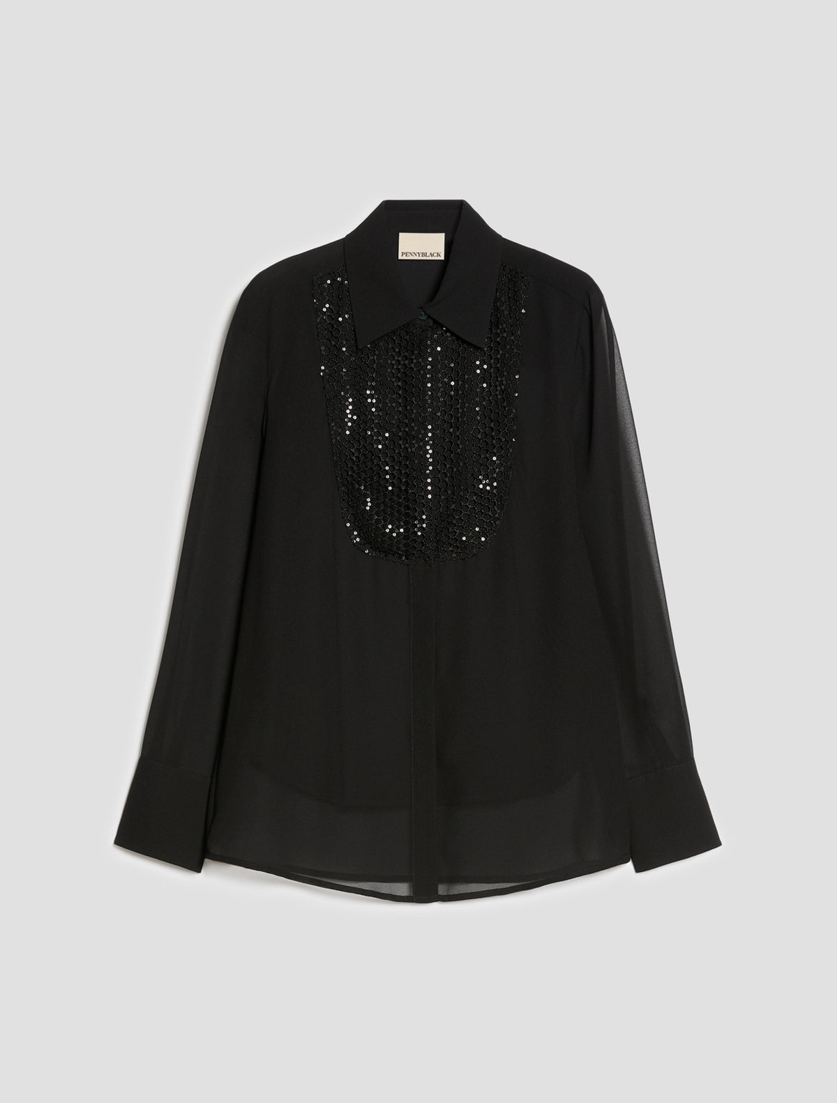 PennyBlack Sequin Chiffon Blouse    PBPAQUILA
