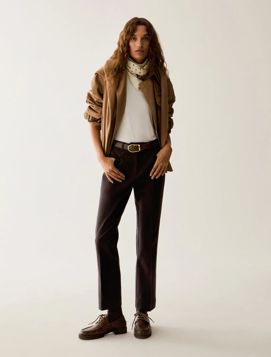 Iblues Mini-flare cut trousers - Brown