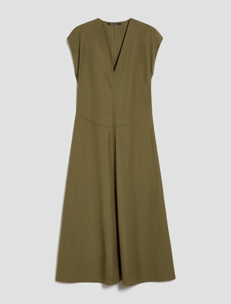 PennyBlack Cotton Khaki Midi Dress  Gommoso