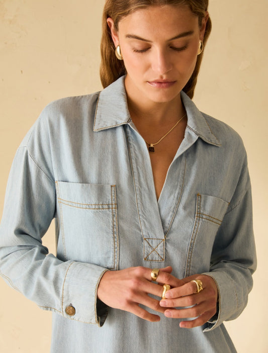 Pennyblack Tunic dress in lightweight denim  PBBEDUCO