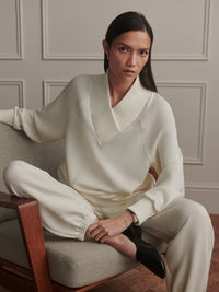 Varley - Macie Zip-Hem Sweater Pristine