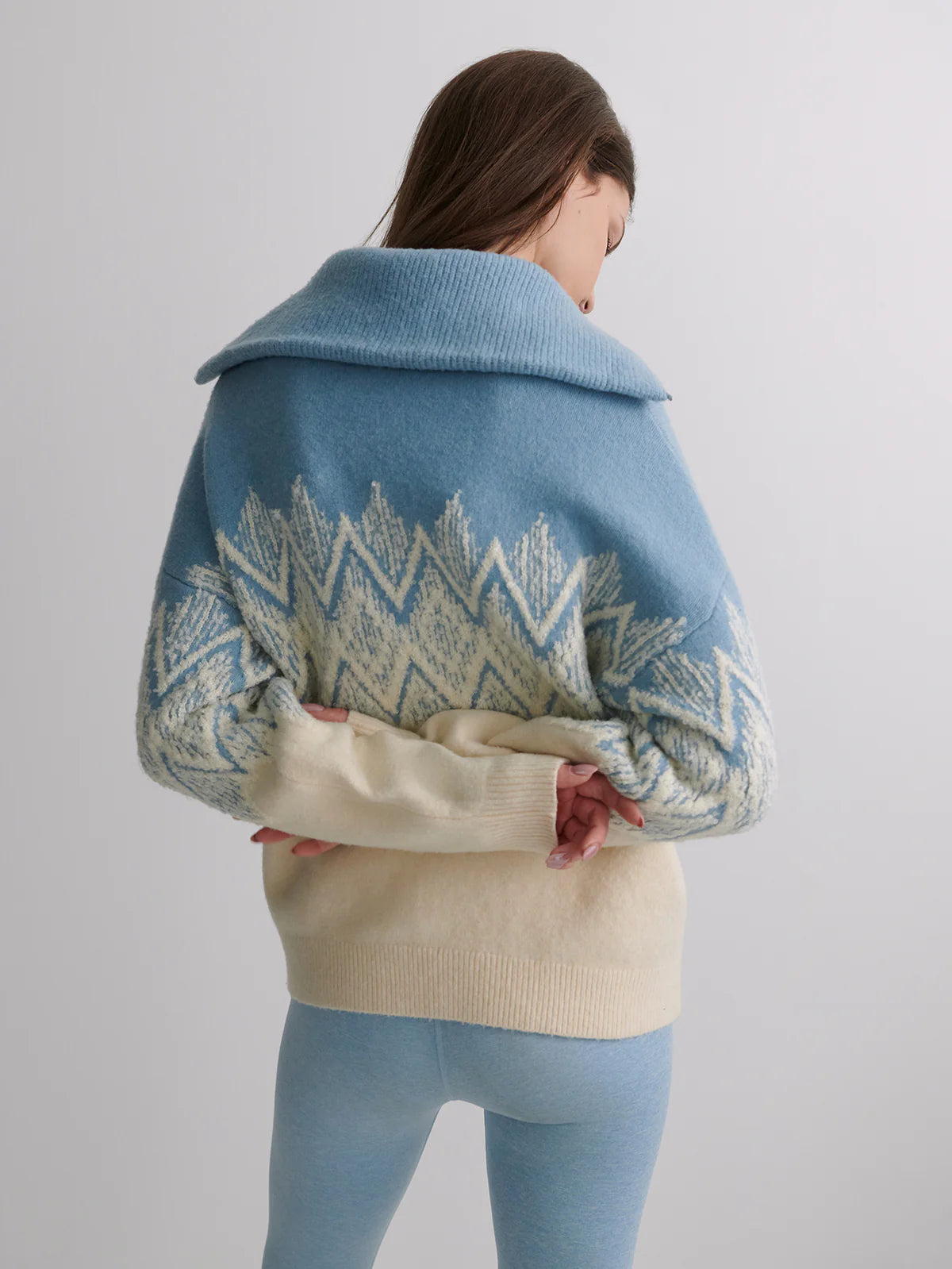 Varley Hedda Fair Isle Half-Zip