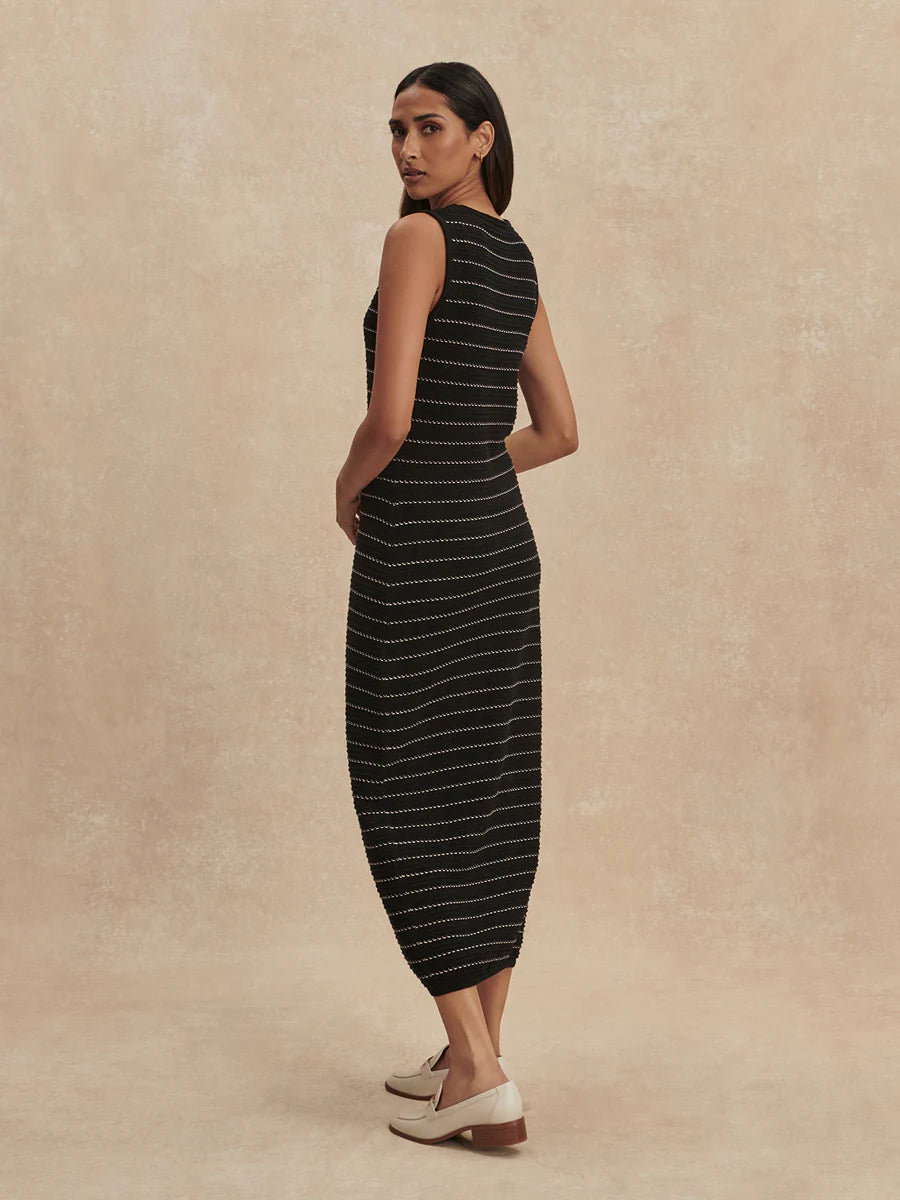 Varley Beesley Stitch Knit Midi Dress