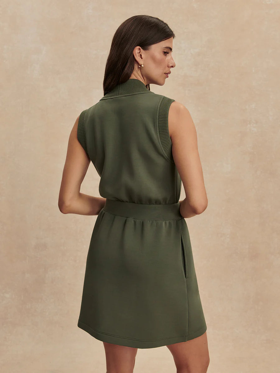 Varley Polyanna Half-Zip Dress
