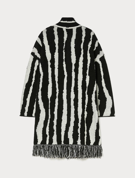 Marina Rinaldi Crimea Black and White Cardigan