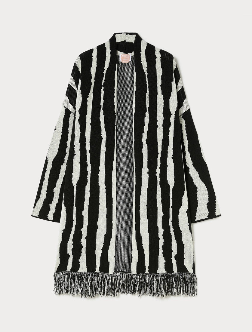 Marina Rinaldi Crimea Black and White Cardigan
