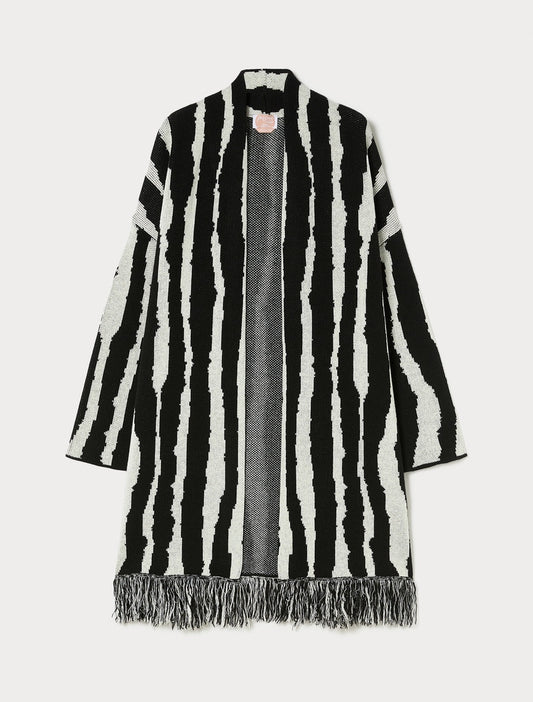 Marina Rinaldi Crimea Black and White Cardigan