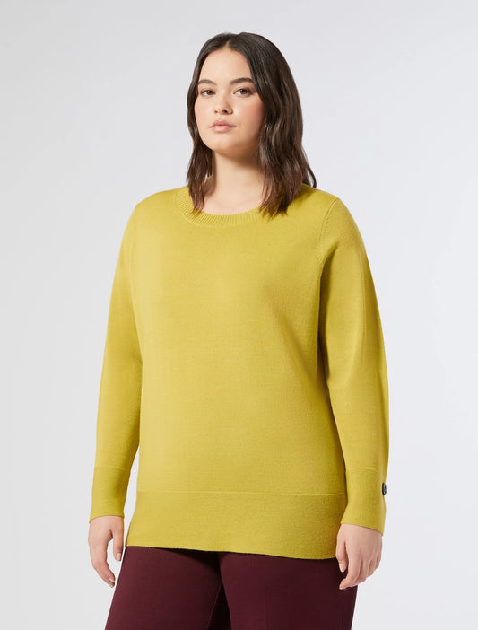 Marina Rinaldi Lime Green Ninfe Jumper