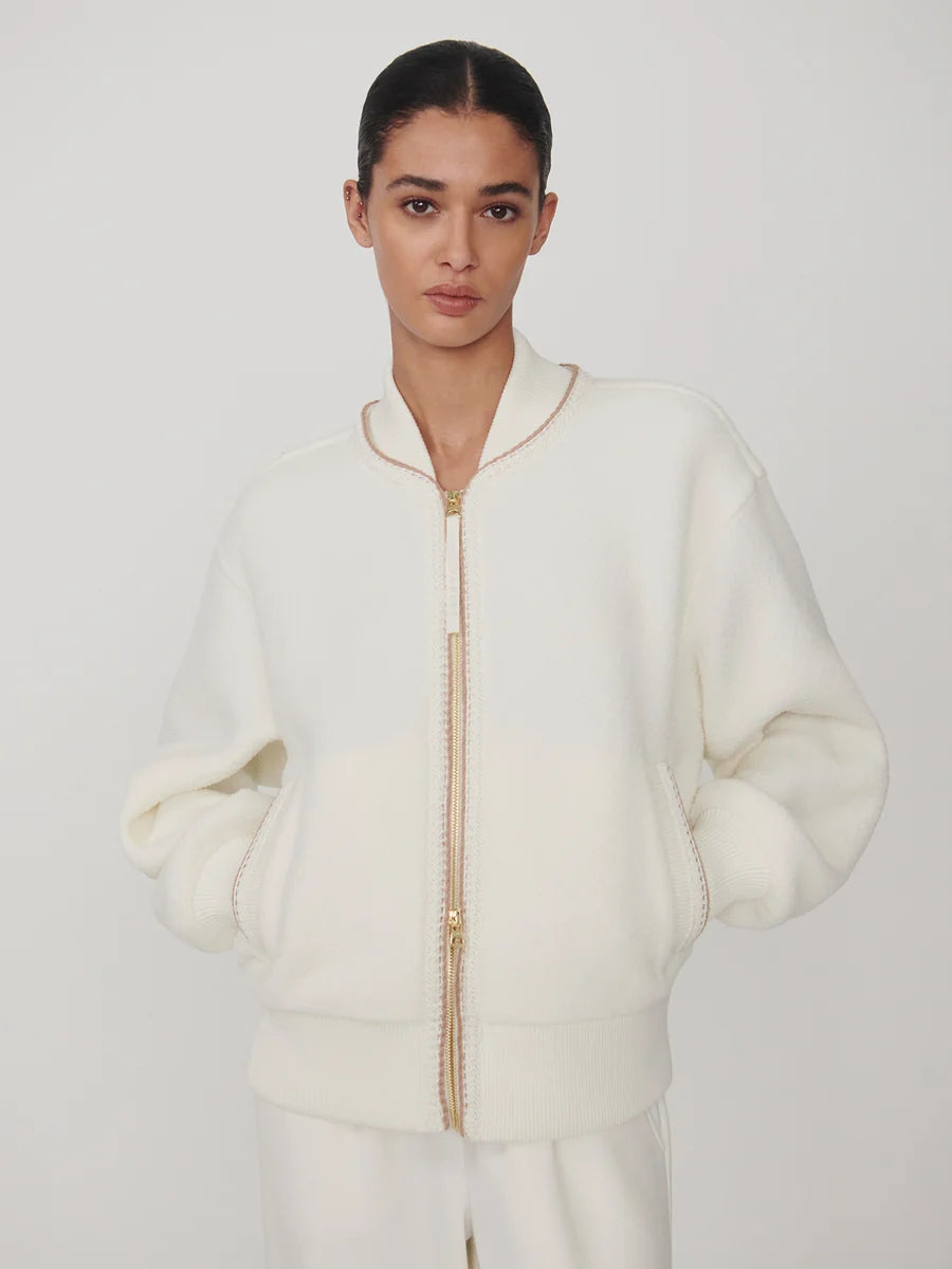 Varley   Klaudia Fleece Jacket - Egret
