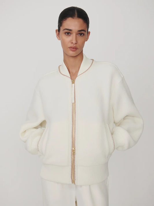 Varley   Klaudia Fleece Jacket - Egret