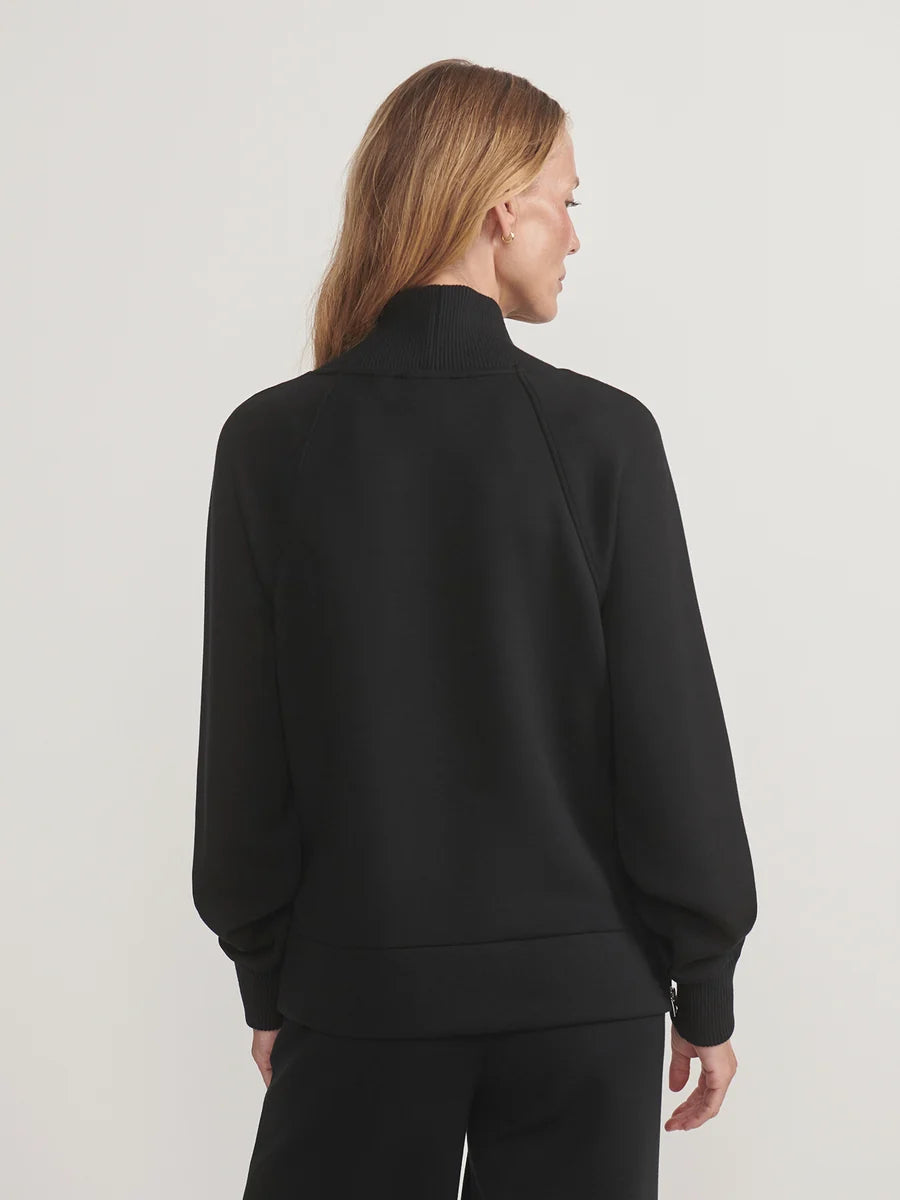 Varley Macie Zip-Hem Sweater - Black VAR03585