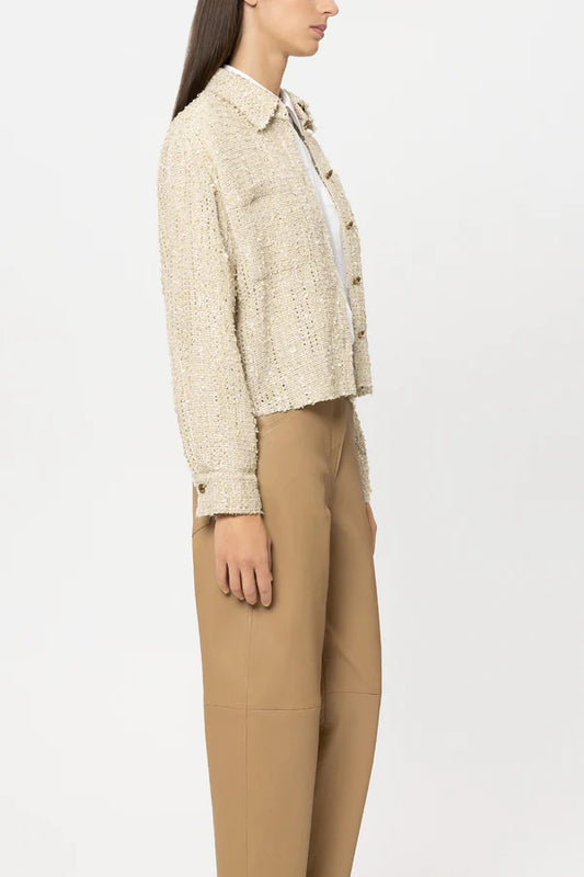 Luisa Cerano Tweed-Shirt Jacket