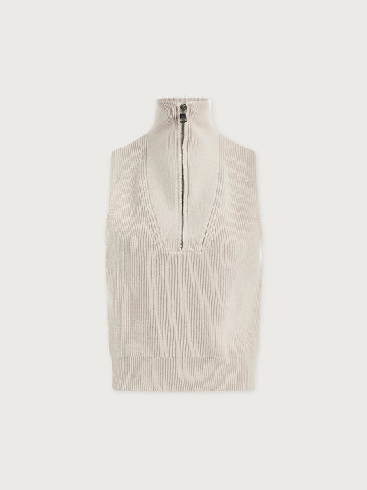 Varley Amina Half Zip   Silver Birch