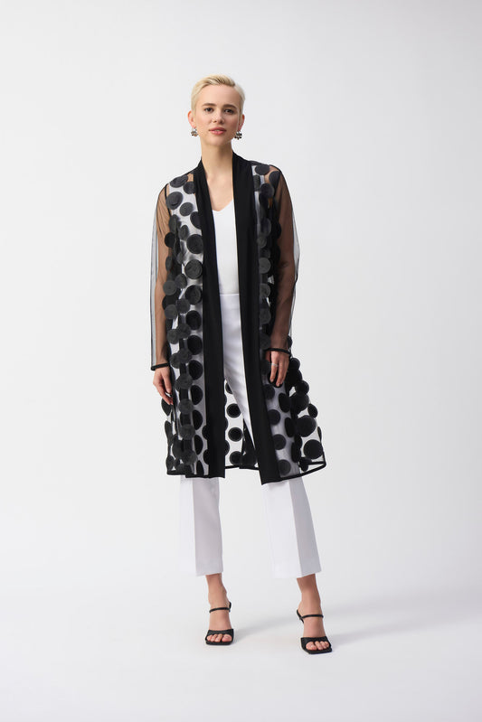 Joseph Ribkoff 3d Dot And Mesh Cover-up 251209