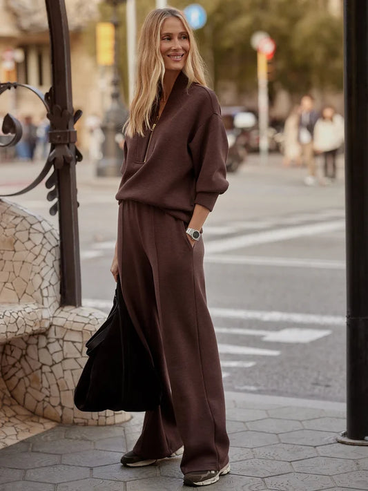 Varley Wide Leg Pant 30 - Coffee Bean