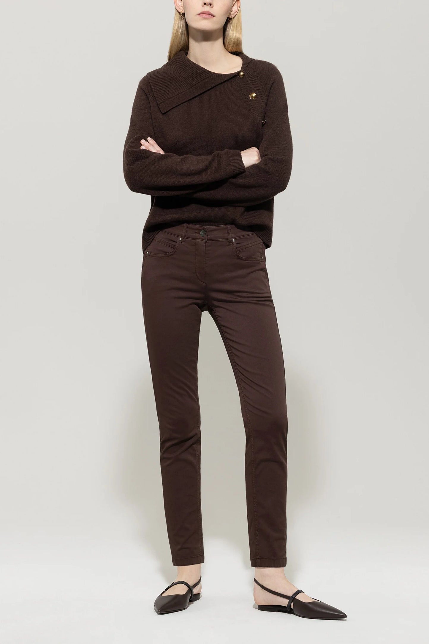 Luisa Cerano Chocolate Skinny Jeans