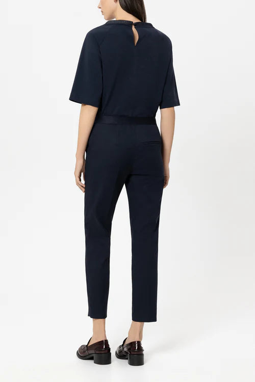 Luisa Cerano Gabardine Slim-Tailored Trousers