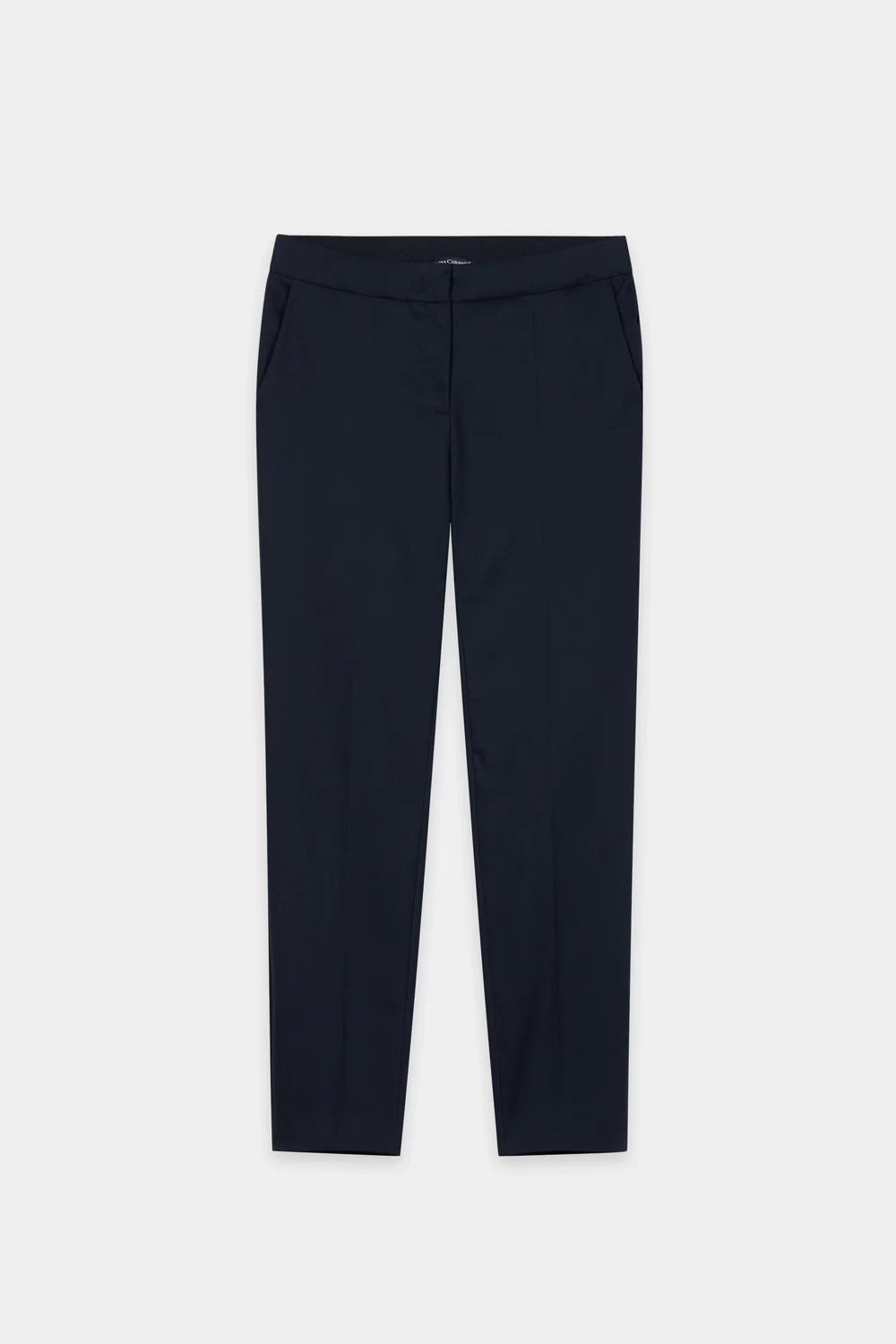 Luisa Cerano Gabardine Slim-Tailored Trousers