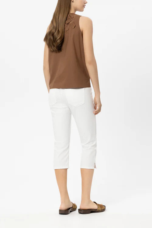Luisa Cerano White Cut Off Jeans