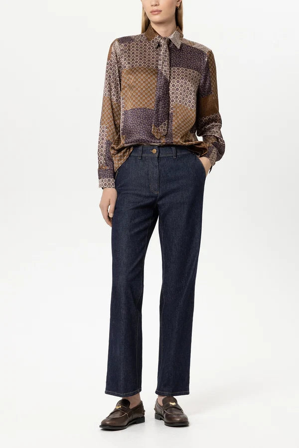 Luisa Cerano Authentic Straight Leg Jeans  Denim Blue