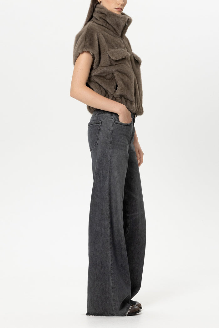 Luisa Cerano Authentic Bootcut Jean  Off  Black