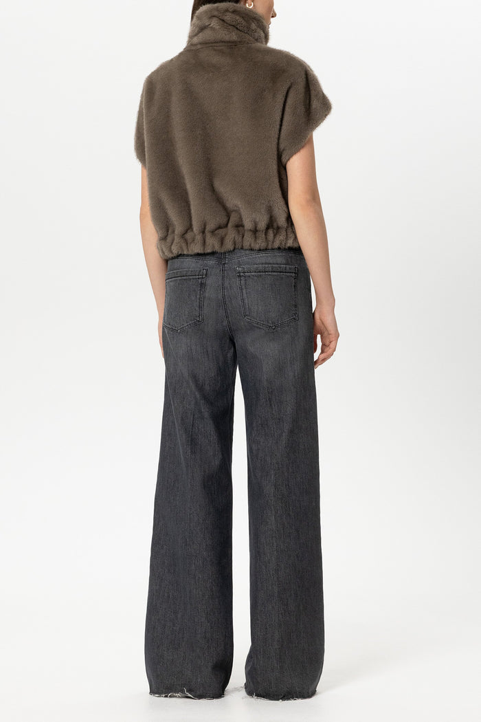 Luisa Cerano Authentic Bootcut Jean  Off  Black