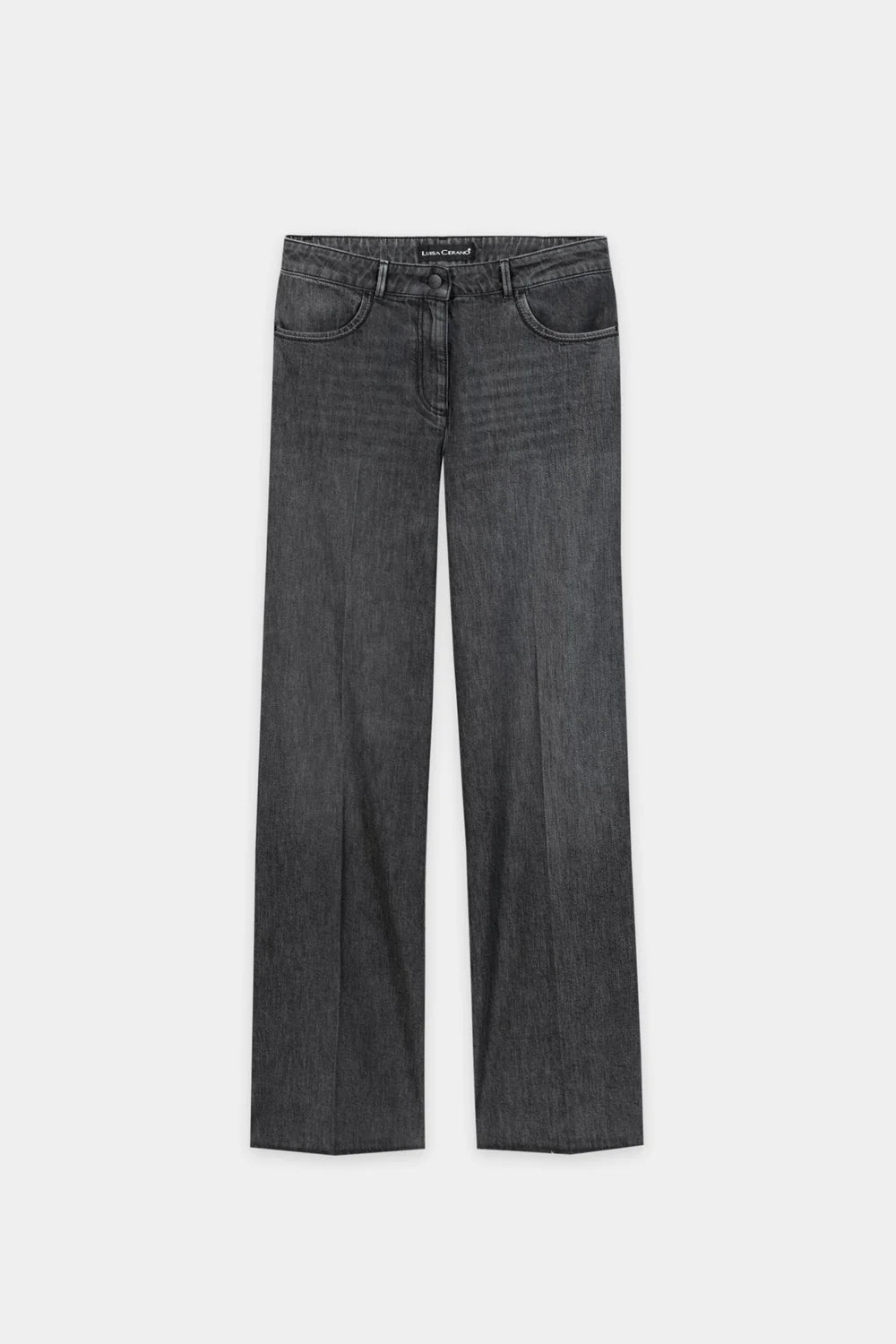 Luisa Cerano Authentic Bootcut Jean  Off  Black