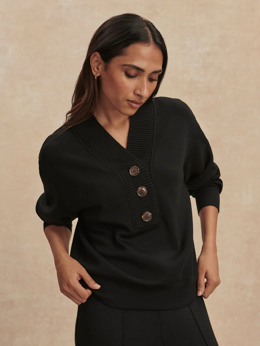 Varley Lucine Button Front Jumper
