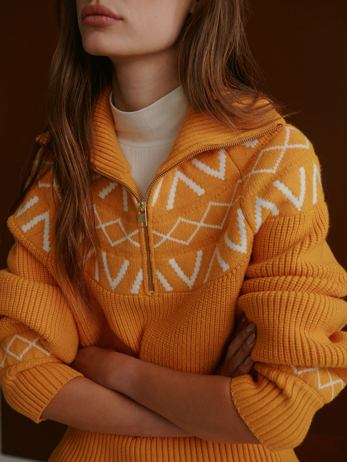 Varley Sigrid Fair Isle Half-Zip