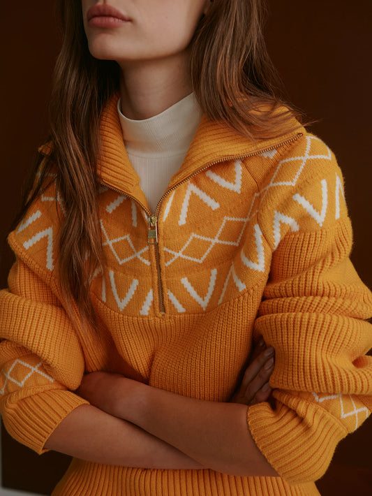 Varley Sigrid Fair Isle Half-Zip