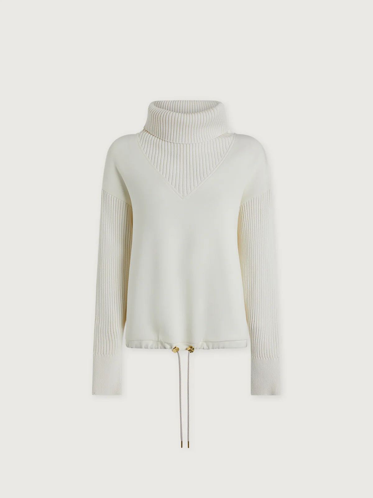 Varley Hannah Cowl Neck in Egret