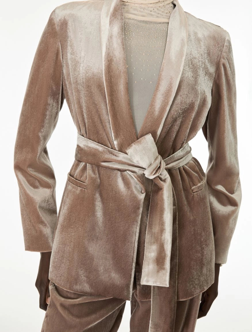 iBlues BELTED BLAZER Mastic  IBLCURVATO - 7046086202001