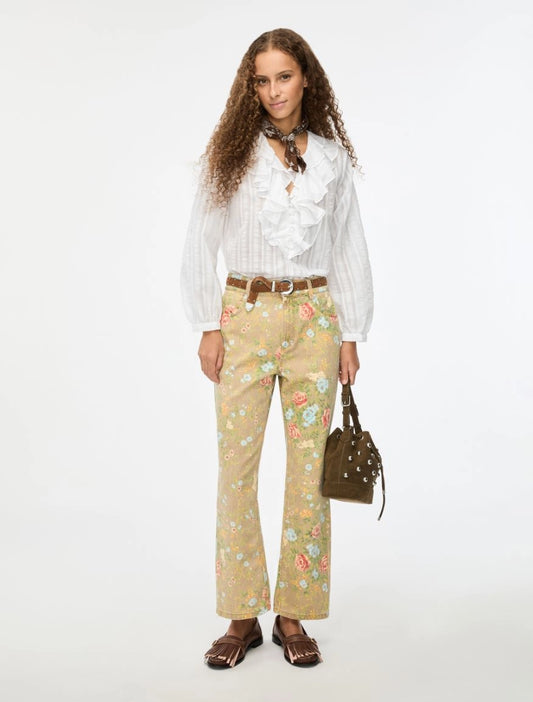 iBlues Ruched White Shirt. Iblbig