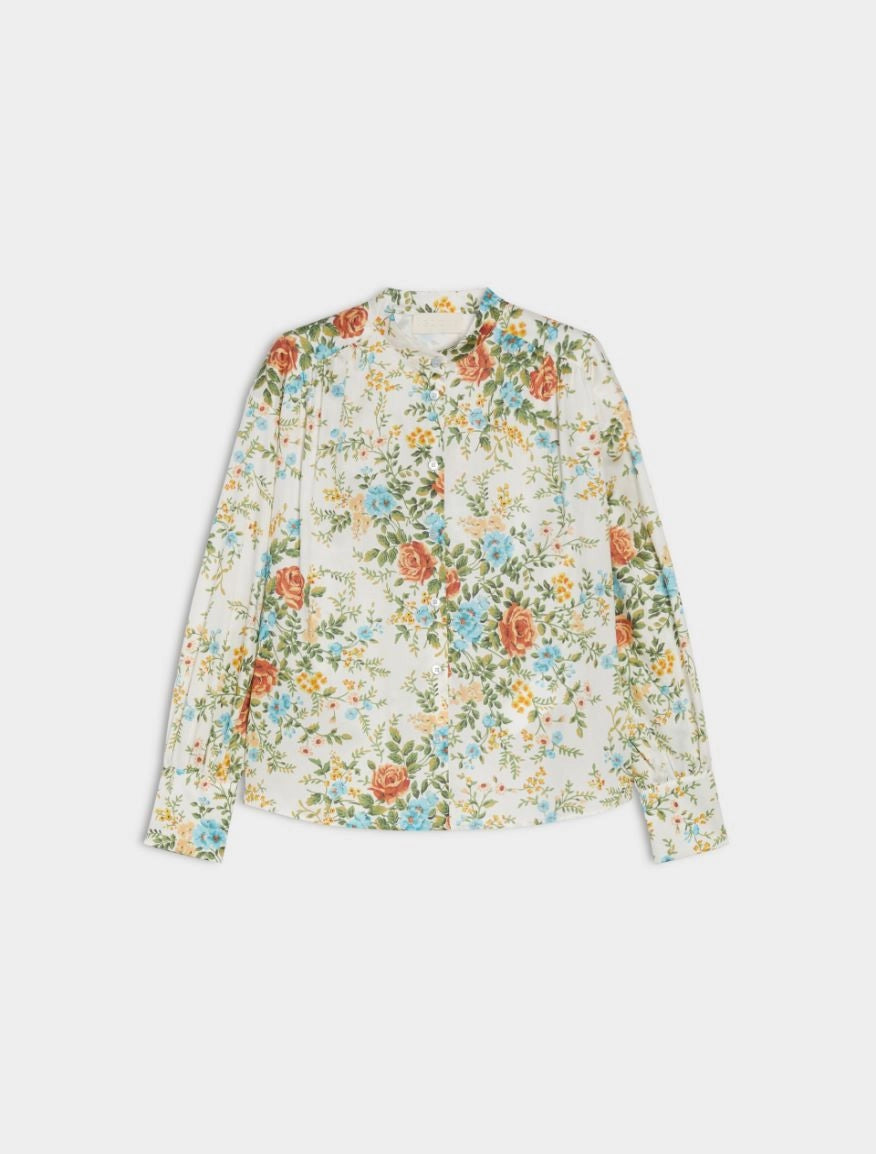 iBlues Printed Cream Floral  Shirt