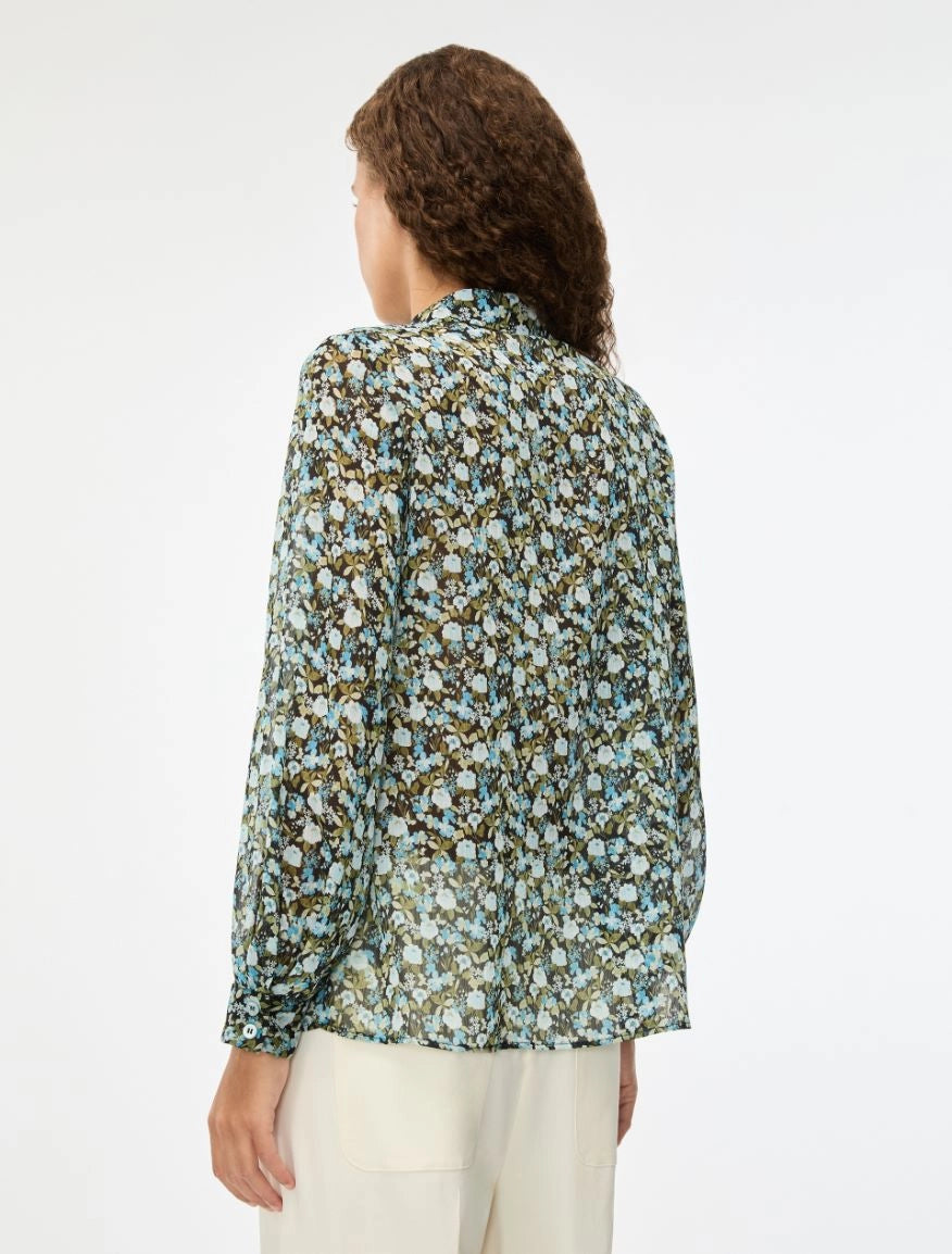 iBlues Printed Green  floral  Shirt  iblalarico