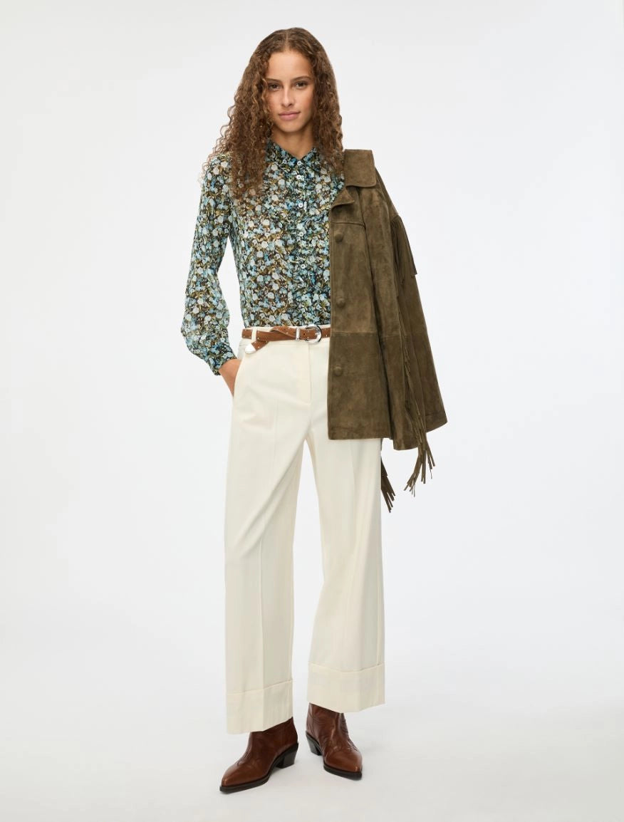 iBlues Printed Green  floral  Shirt  iblalarico