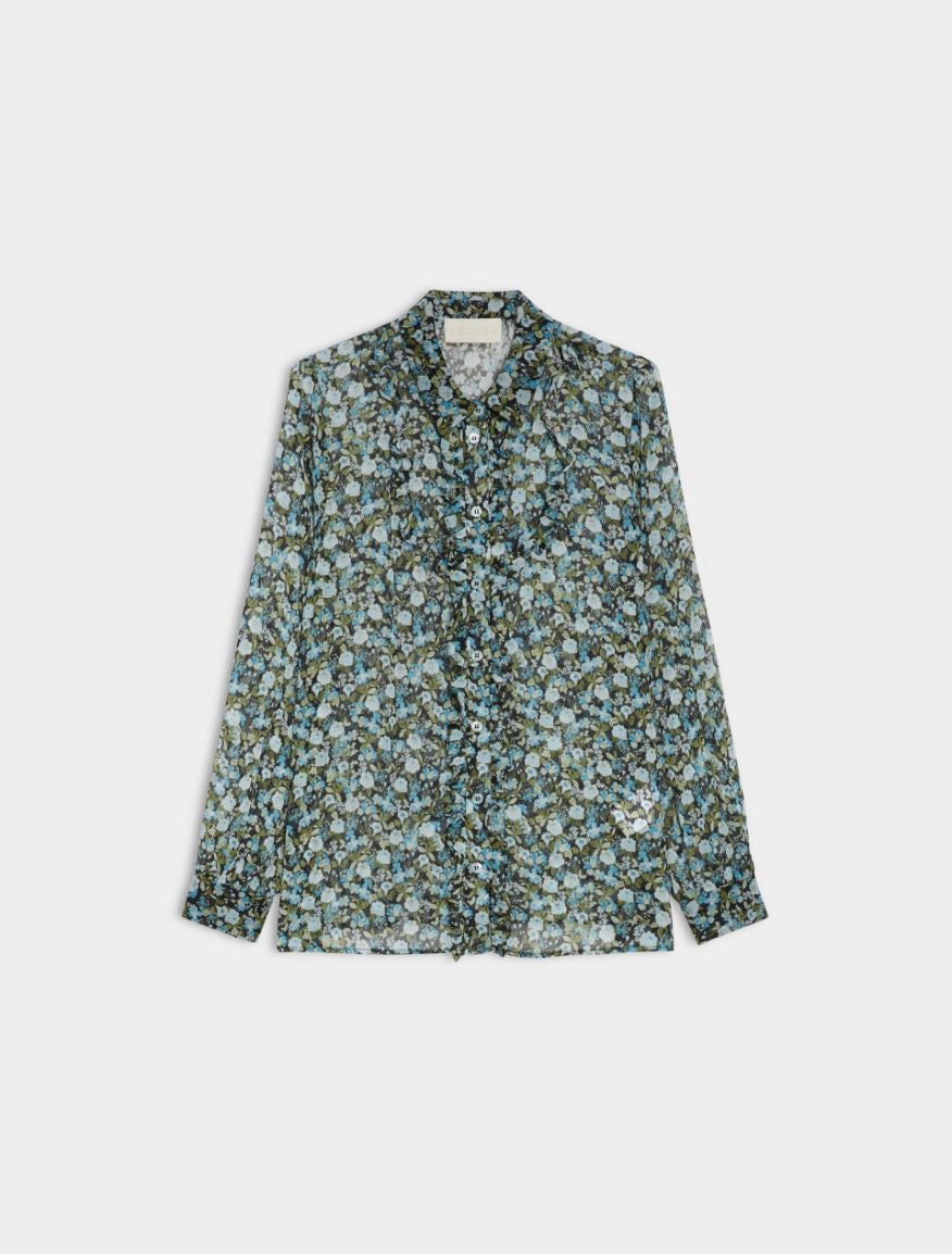 iBlues Printed Green  floral  Shirt  iblalarico