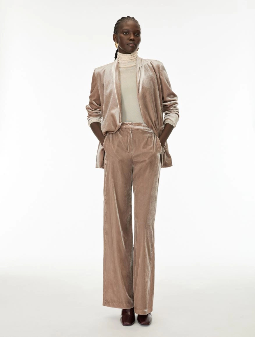 iBlues FIGURE-SKIMMING TROUSERS Mastic  IBLDESERTO - 7136156202001