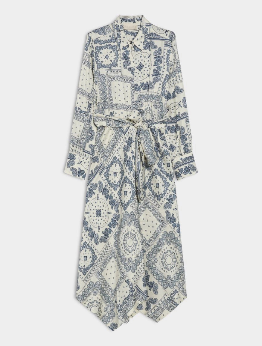 iBlues Figure-Skimming Dress in Ivory  iblacaici