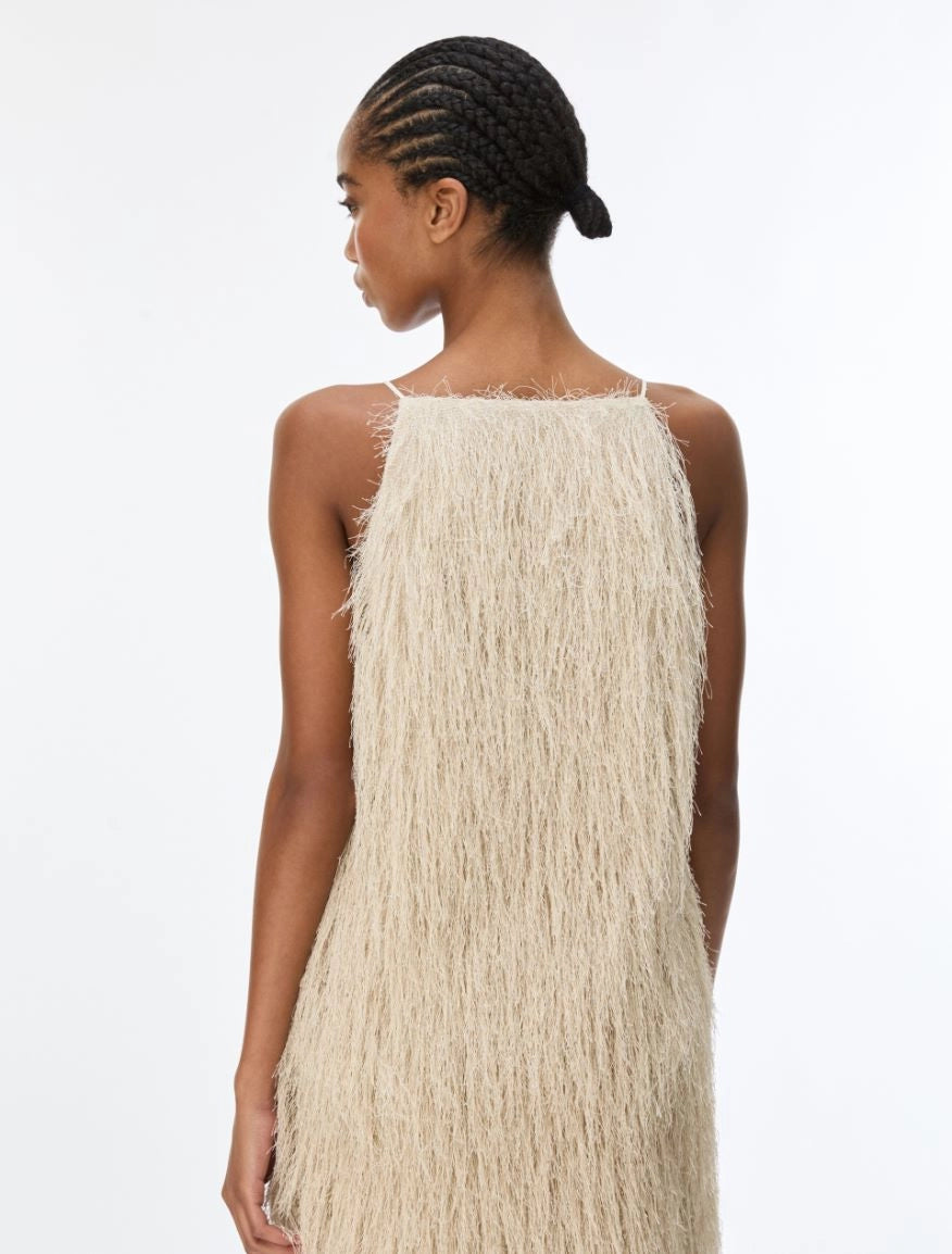 IBLUES FRINGED ECRU TOP