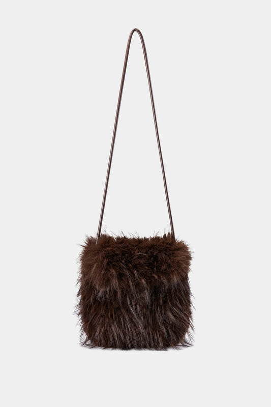 Luisa Cerano Boho Fake Fur Bag