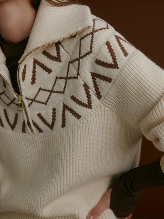 Varley Sigrid Fair Isle Half-Zip