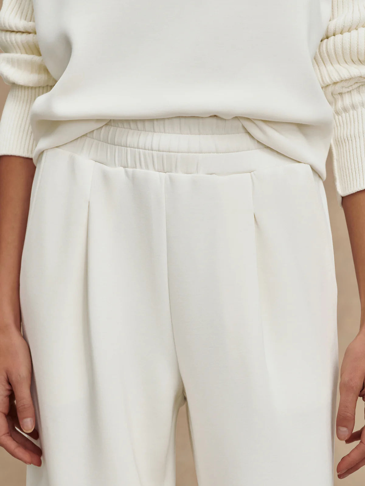 Varley The Extra Wide Leg Pant 29.5" in Egret