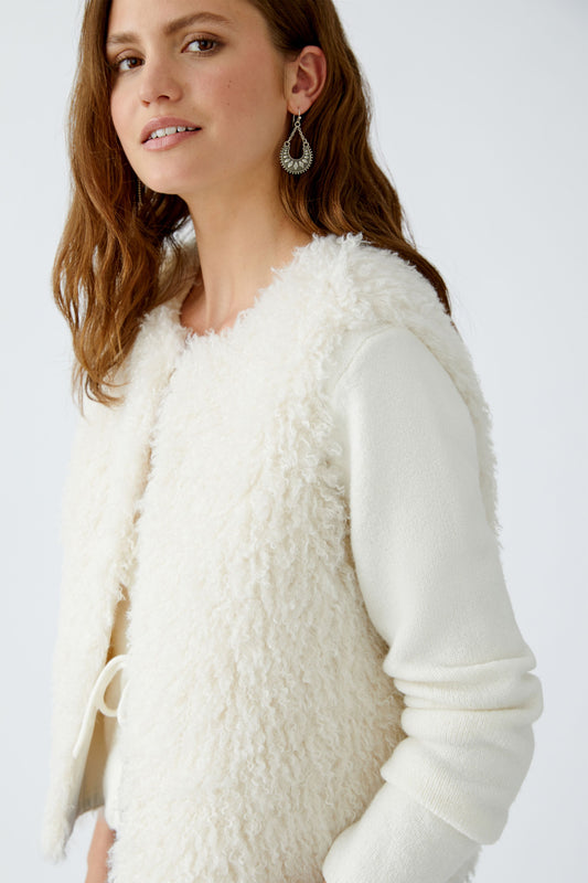 Oui Champagne waistcoat
