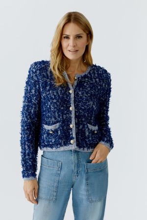 Oui Blue Cardigan