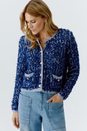Oui Blue Cardigan
