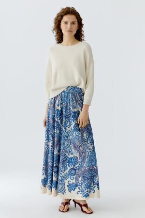 Oui Blue Maxi Skirt