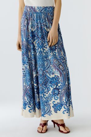 Oui Blue Maxi Skirt