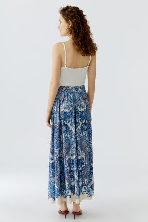 Oui Blue Maxi Skirt