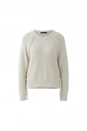 Oui Chunky Off White Jumper